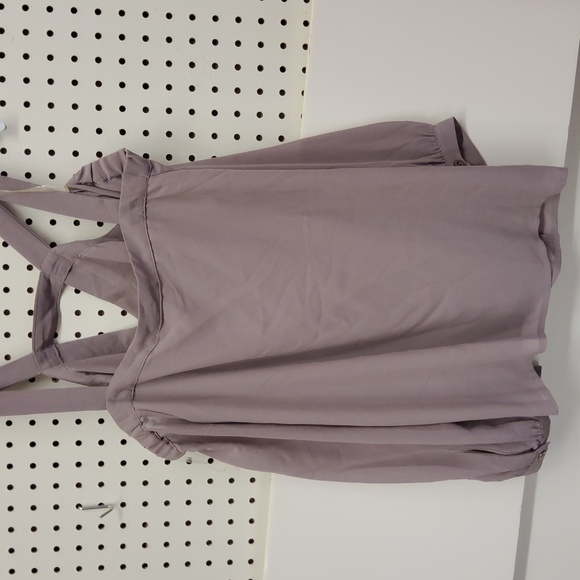 ENTRO size small  top NWT sheer with lining off shoulder with straps - Picture 5 of 6